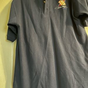 NASCAR Michael Waltrip Chase Navy Blue Men’s Polo Shirt Large Embroidered